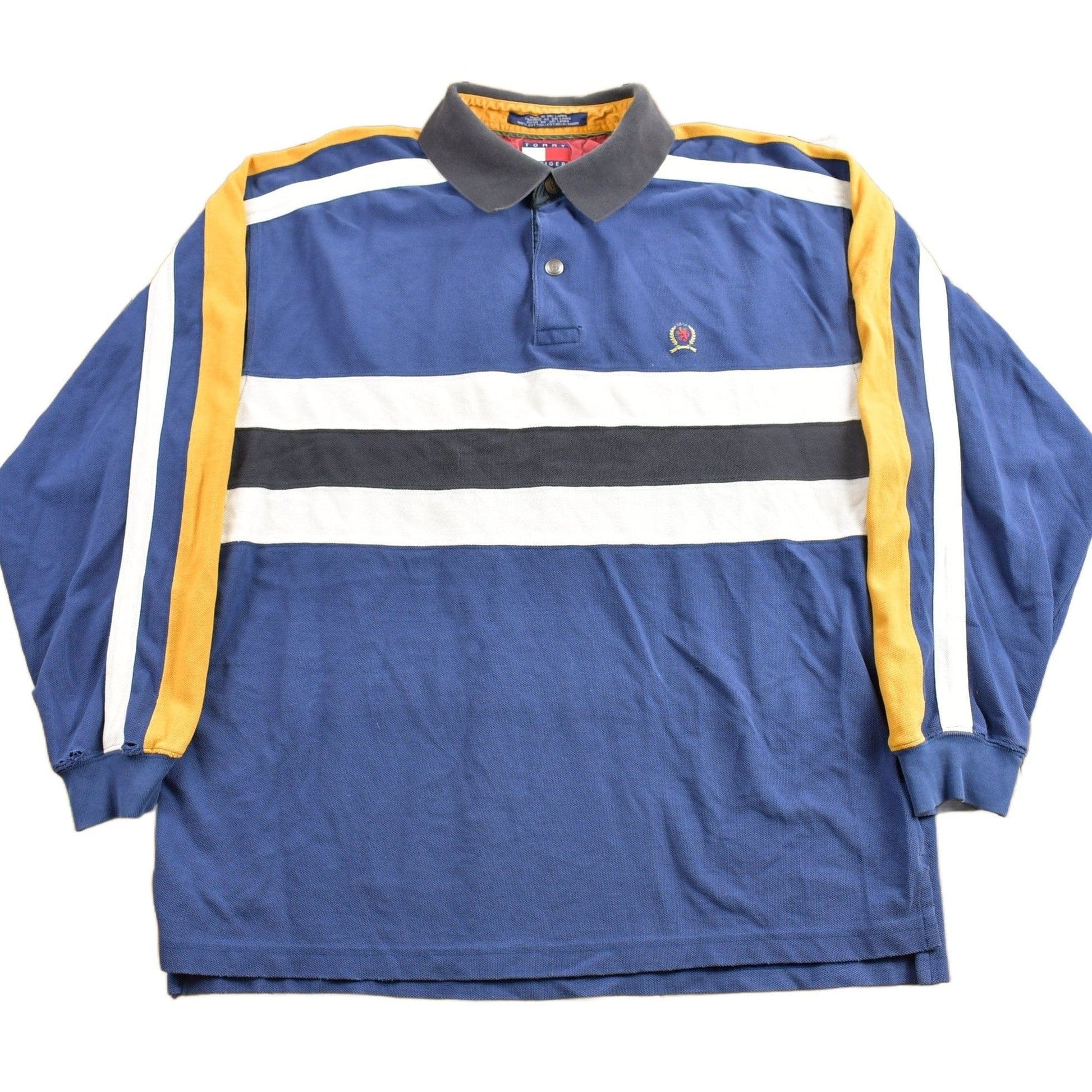 Vintage 1990s Tommy Hilfiger Crest Logo Polo Shirt Men's XL from propervintagecanada