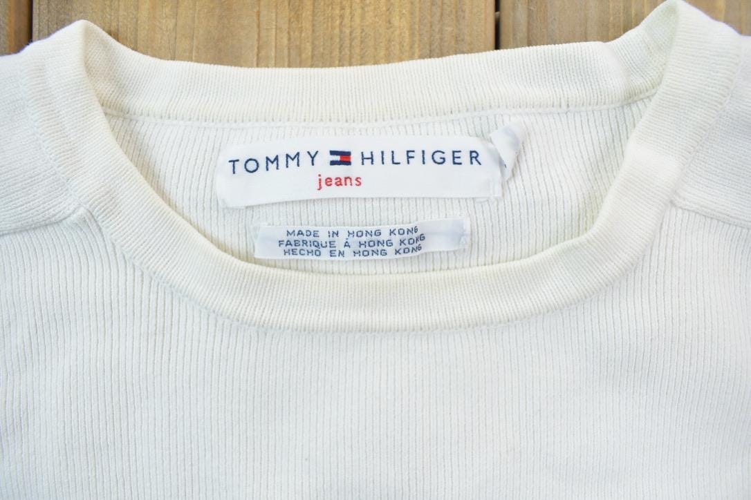 Vintage 1990s Tommy Hilfiger Crewneck Men's Small from propervintagecanada