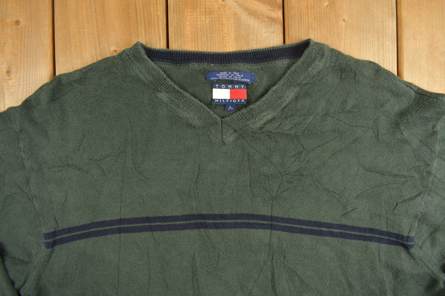 Vintage 1990s Tommy Hilfiger Crewneck Sweatshirt Men's Large from propervintagecanada