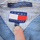 Vintage 1990s Tommy Hilfiger Denim Blank Button Up Shirt Men's XL from propervintagecanada