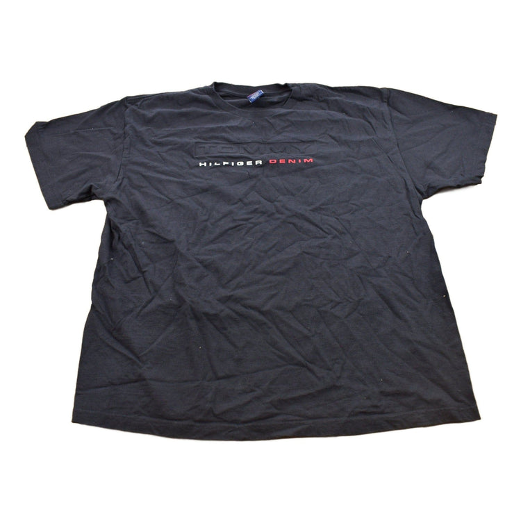 Vintage 1990s Tommy Hilfiger Denim Embossed Logo T Shirt from propervintagecanada