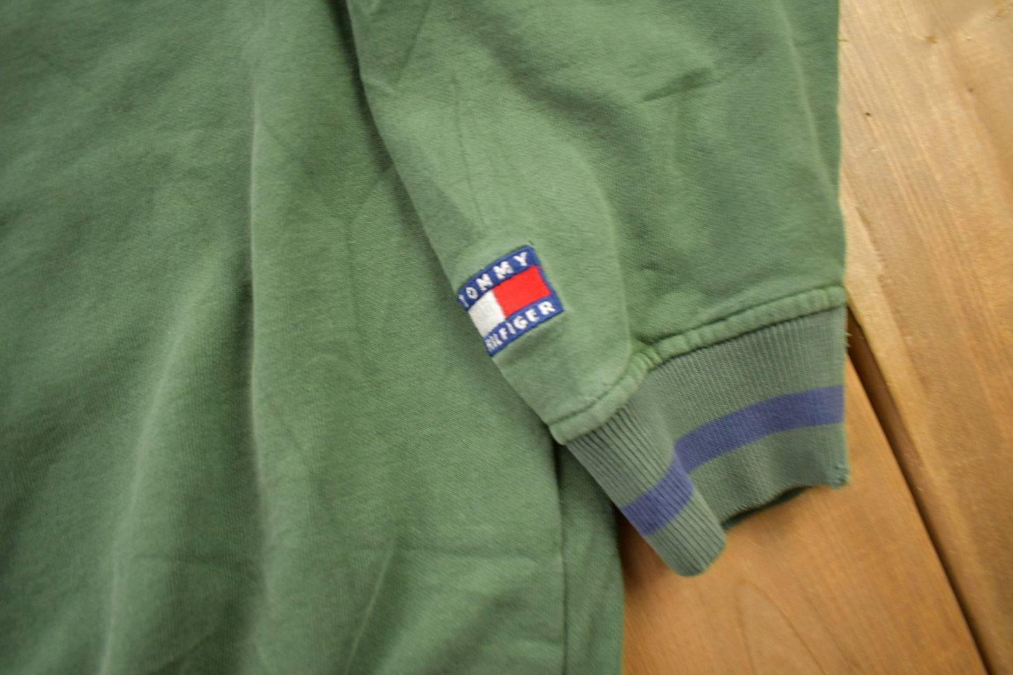Vintage 1990s Tommy Hilfiger Embroidered Crewneck Sweatshirt from propervintagecanada