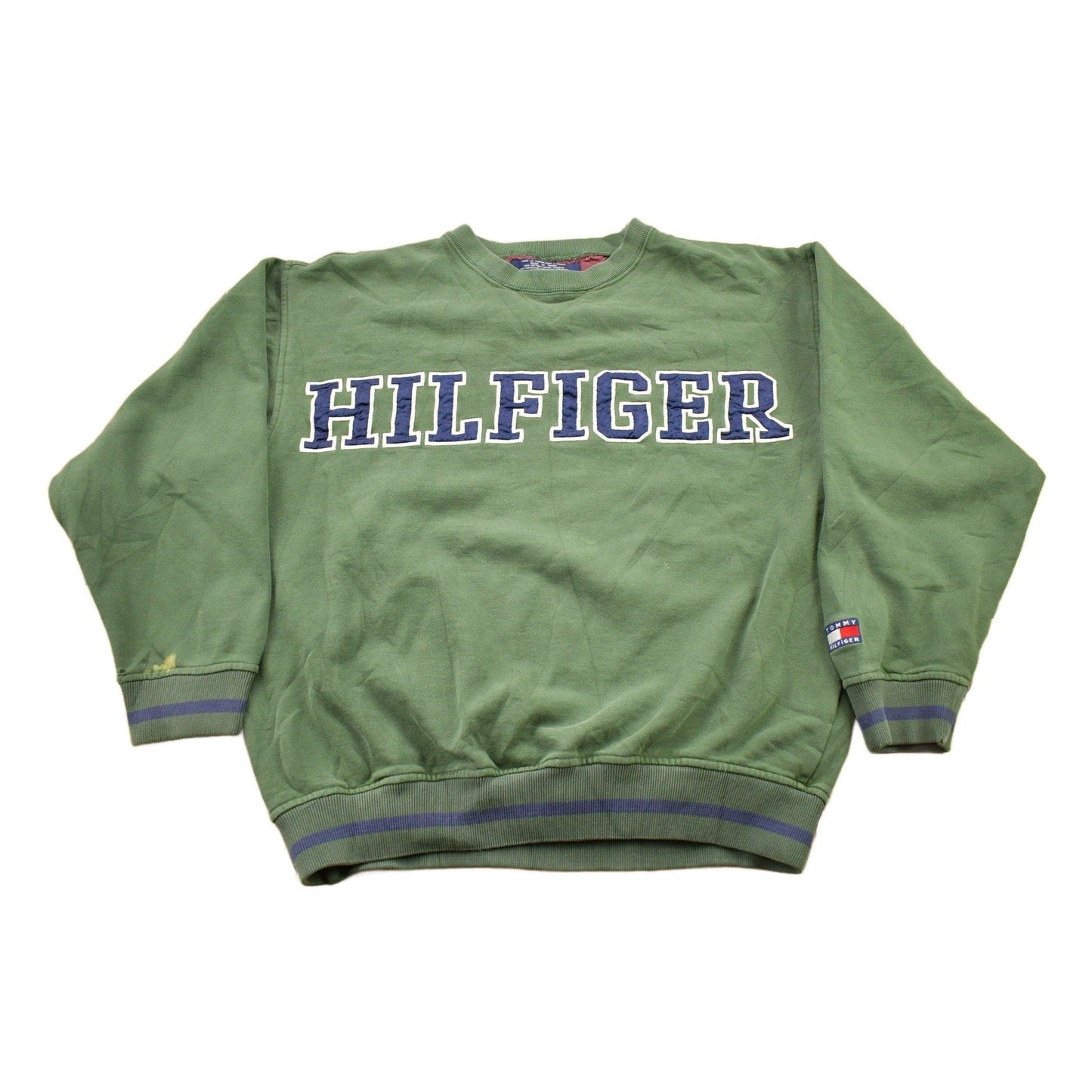 Vintage 1990s Tommy Hilfiger Embroidered Crewneck Sweatshirt from propervintagecanada