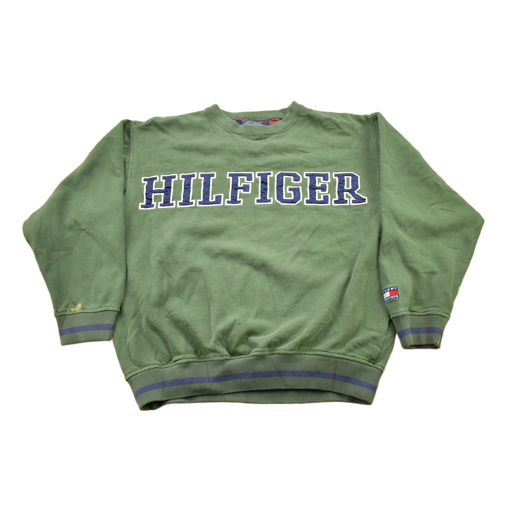 Vintage 1990s Tommy Hilfiger Embroidered Crewneck Sweatshirt from propervintagecanada