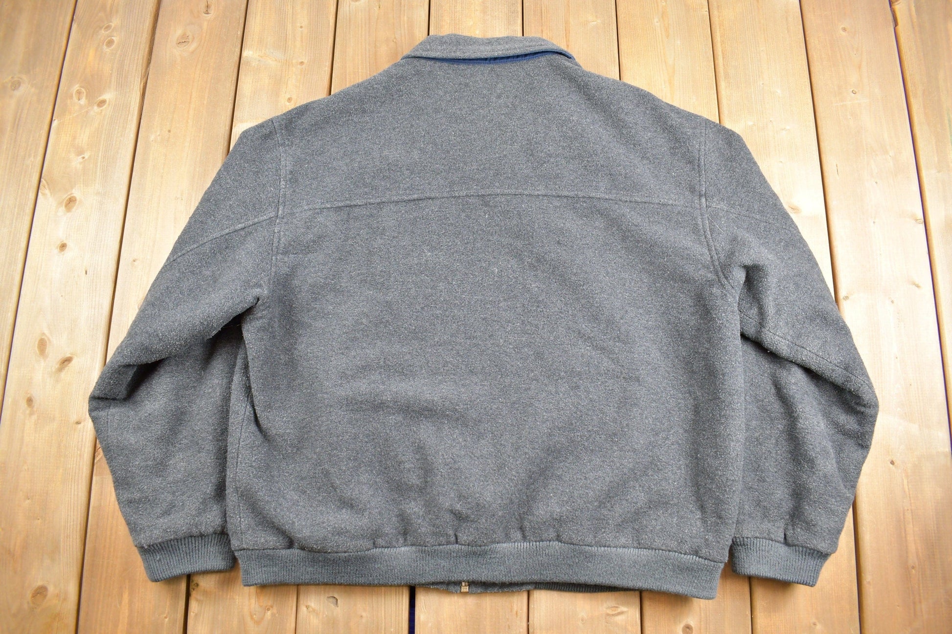 Vintage 1990s Tommy Hilfiger Embroidered Fleece Jacket Men's XL from propervintagecanada