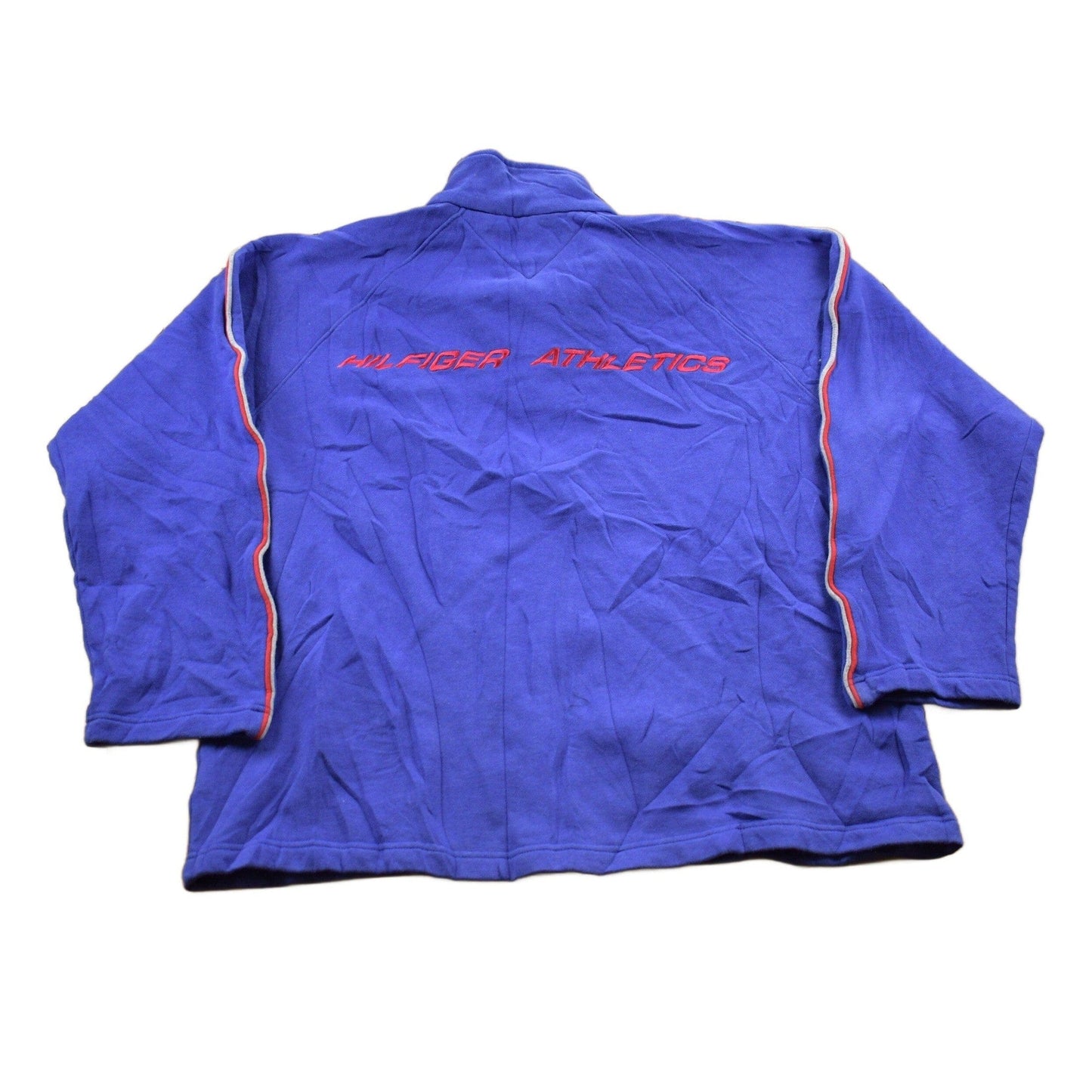 Vintage 1990s Tommy Hilfiger Embroidered Fleece Pullover Sweater Men's Large from propervintagecanada