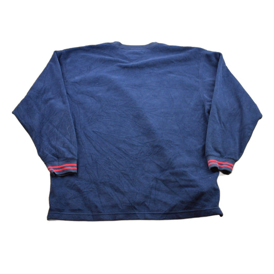 Vintage 1990s Tommy Hilfiger Embroidered Fleece Sweater Men's XL from propervintagecanada