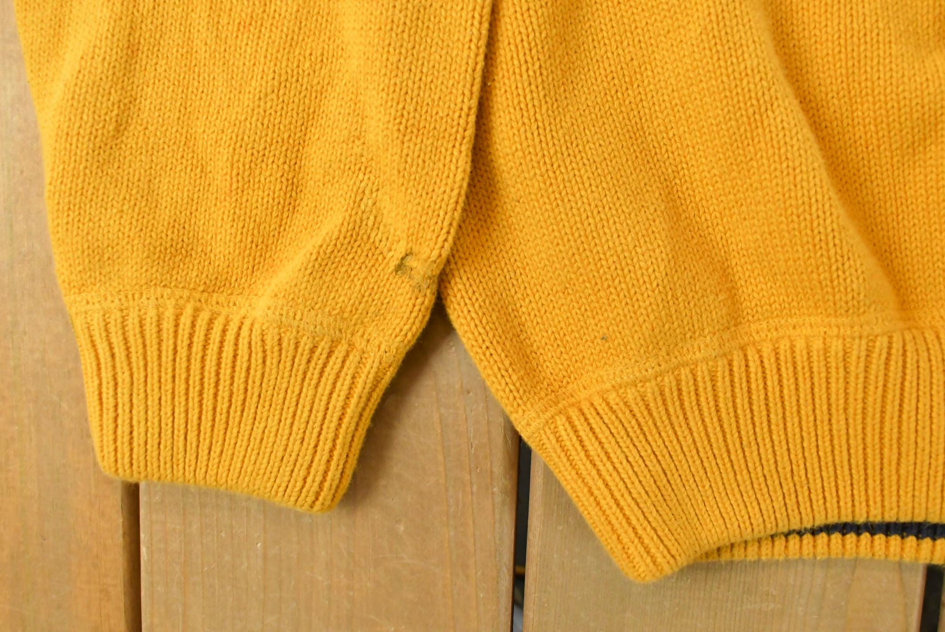 Vintage 1990s Tommy Hilfiger Embroidered Knit Sweater Men's XL from propervintagecanada