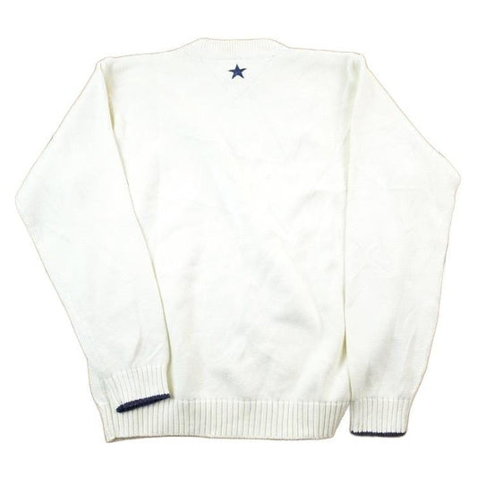 Vintage 1990s Tommy Hilfiger Embroidered Knitted Sweater Men's Large from propervintagecanada