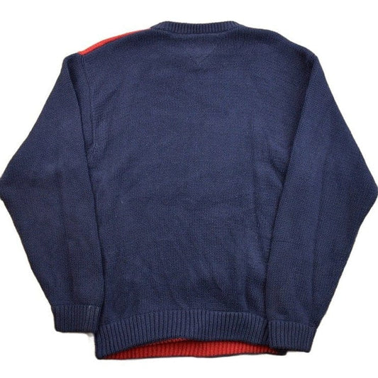 Vintage 1990s Tommy Hilfiger Embroidered Knitted Sweater Men's Large from propervintagecanada