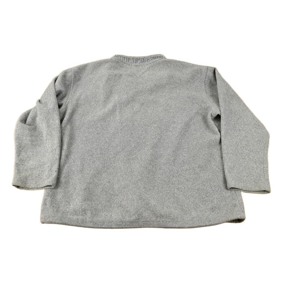 Vintage 1990s Tommy Hilfiger Embroidered Quarter Zip Fleece Sweater from propervintagecanada