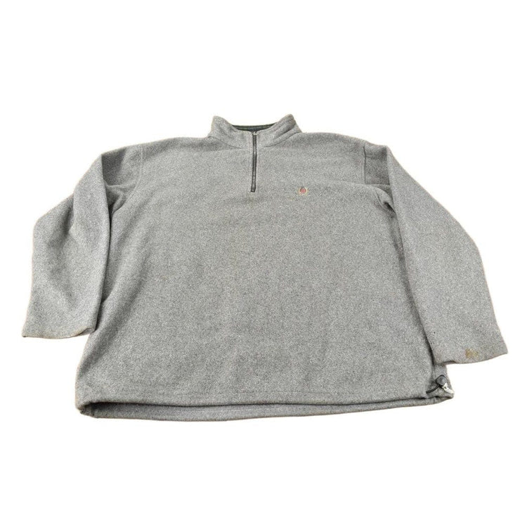 Vintage 1990s Tommy Hilfiger Embroidered Quarter Zip Fleece Sweater from propervintagecanada