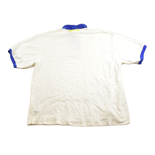 Vintage 1990s Tommy Hilfiger Embroidered Zip Up T-Shirt Men's XL from propervintagecanada