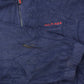 Vintage 1990s Tommy Hilfiger Flag Collar Quarter Zip Fleece Sweater Men's 2XL from propervintagecanada