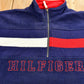 Vintage 1990s Tommy Hilfiger Flag Graphic Quarter Zip Fleece Sweater from propervintagecanada