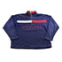 Vintage 1990s Tommy Hilfiger Flag Graphic Quarter Zip Fleece Sweater from propervintagecanada