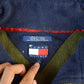 Vintage 1990s Tommy Hilfiger Flag Spellout Quarter Zip Fleece Sweater Men's XL from propervintagecanada