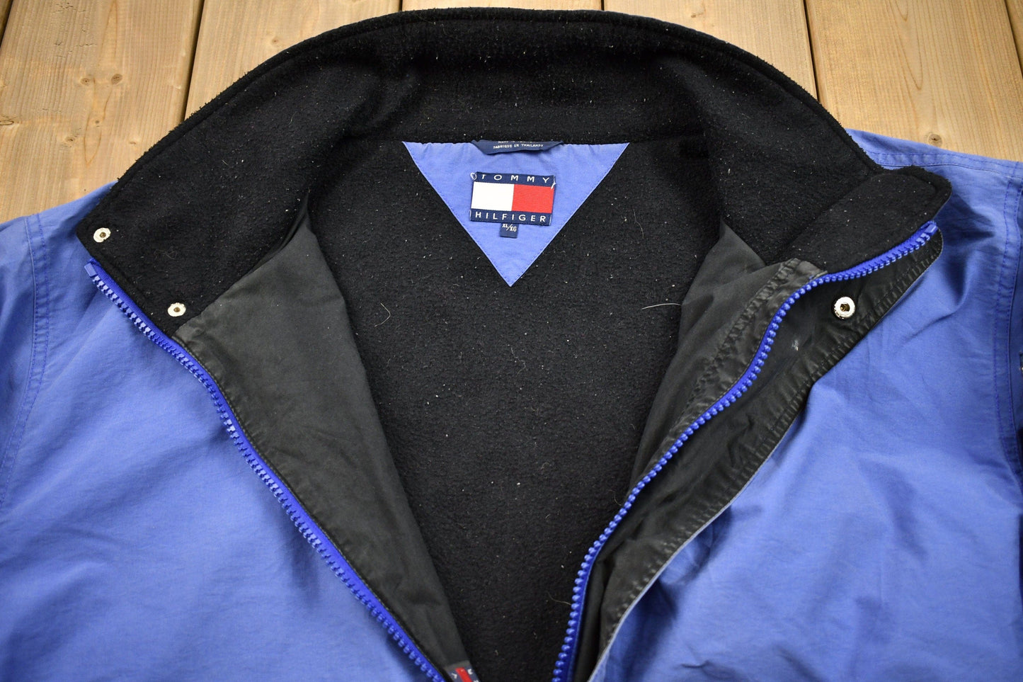 Vintage 1990s Tommy Hilfiger Fleece Lined Jacket Men's XL from propervintagecanada