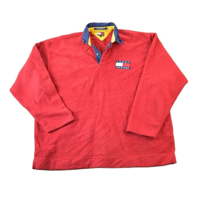 Vintage 1990s Tommy Hilfiger Fleece Outdoorsman Sweater Men's Large from propervintagecanada