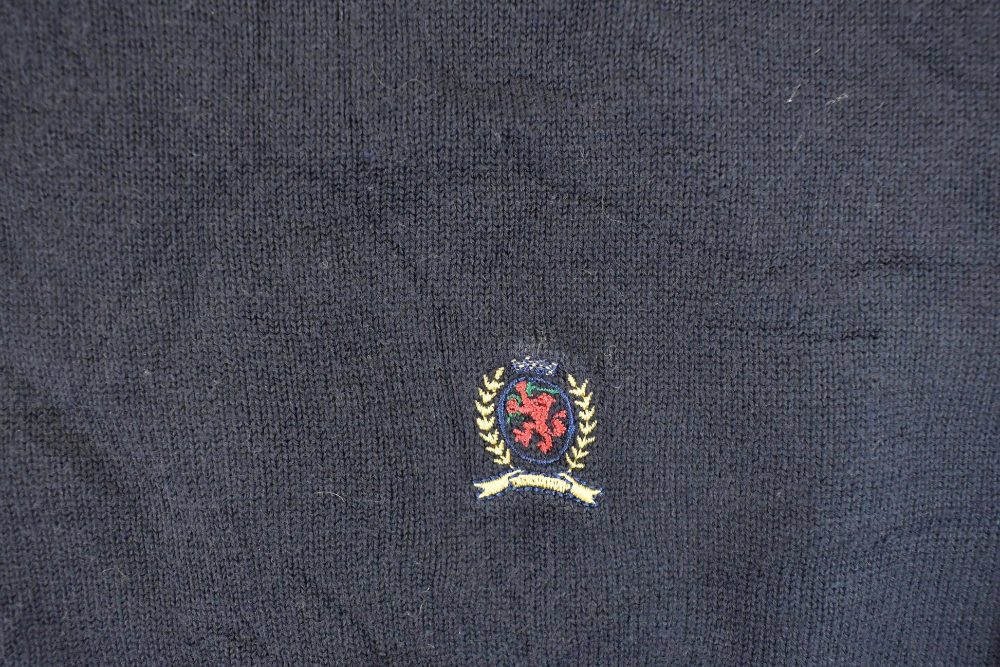 Vintage 1990s Tommy Hilfiger Knit Crewneck Sweater Men's L from propervintagecanada