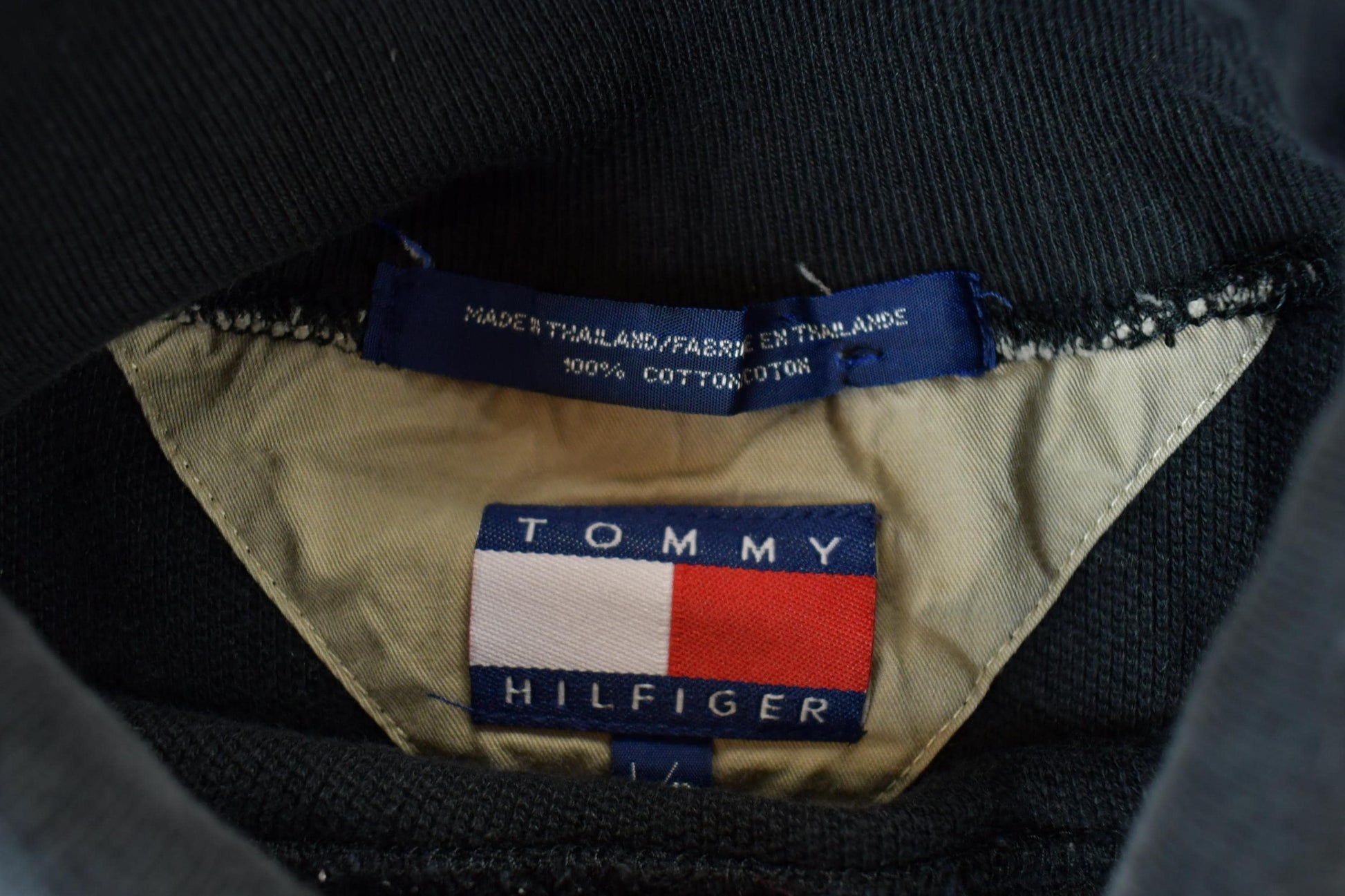 Vintage 1990s Tommy Hilfiger Outdoor Souvenir Crewneck Sweatshirt Men's Large from propervintagecanada