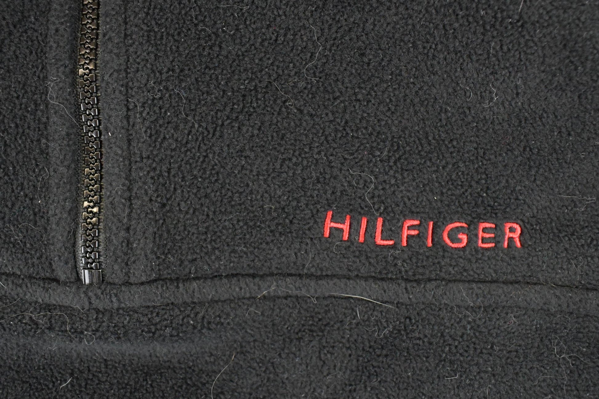 Vintage 1990s Tommy Hilfiger Quarter Zip Fleece Outdoorsman Sweater Men's L from propervintagecanada