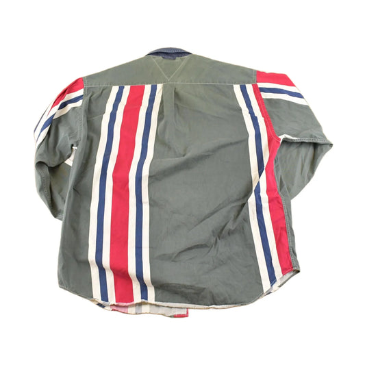 Vintage 1990s Tommy Hilfiger Striped Button Up Shirt Men's XL from propervintagecanada