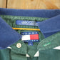 Vintage 1990s Tommy Hilfiger Striped Rugby Style Button Up Long Sleeve Shirt from propervintagecanada