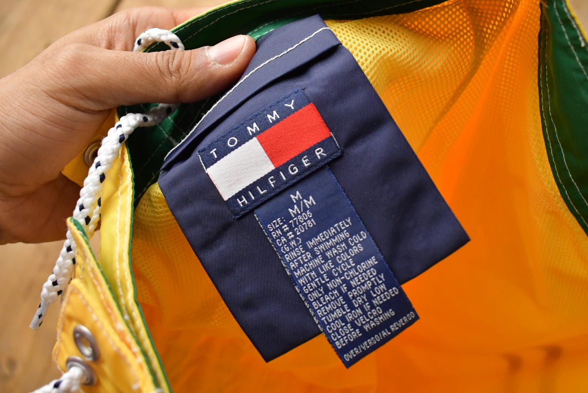 Vintage 1990s Tommy Hilfiger Trunks Swimming Shorts Men's M from propervintagecanada