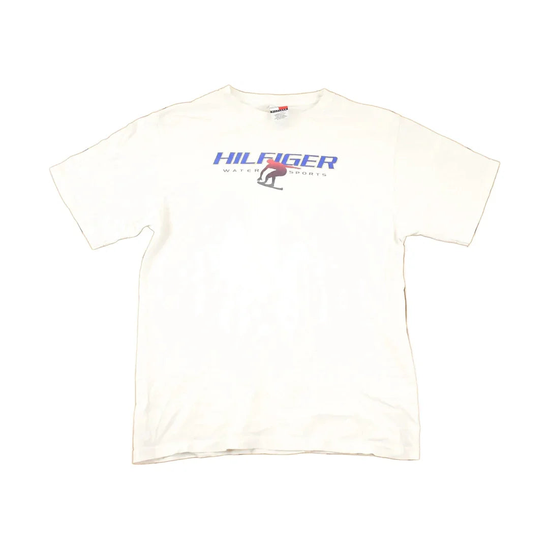 Vintage 1990s Tommy Hilfiger Water Sports Souvenir Travel T-Shirt Men's M from propervintagecanada