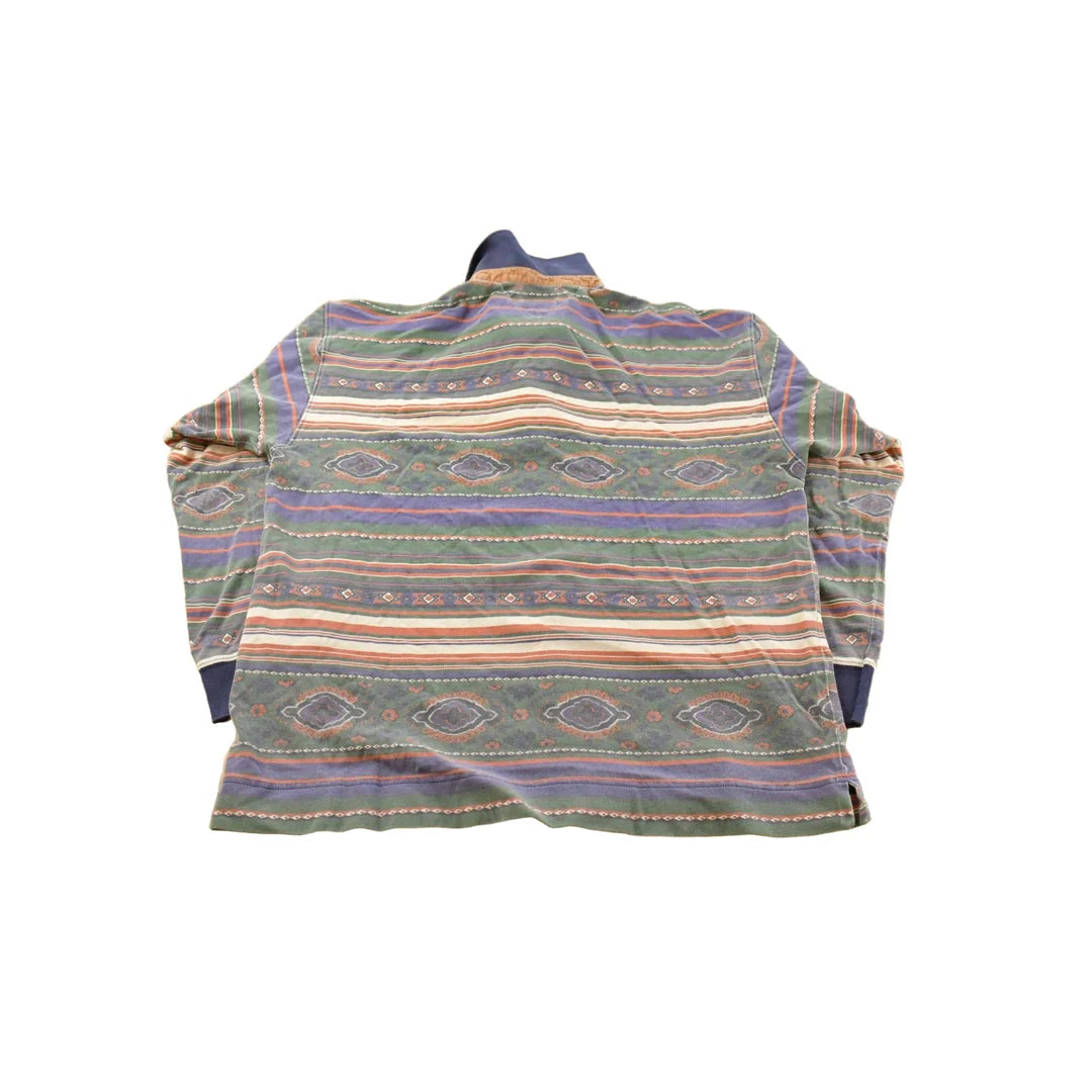 Vintage 1990s Tommy Hilfiger Western Rugby Button Up Long Sleeve Shirt Men's Large from propervintagecanada