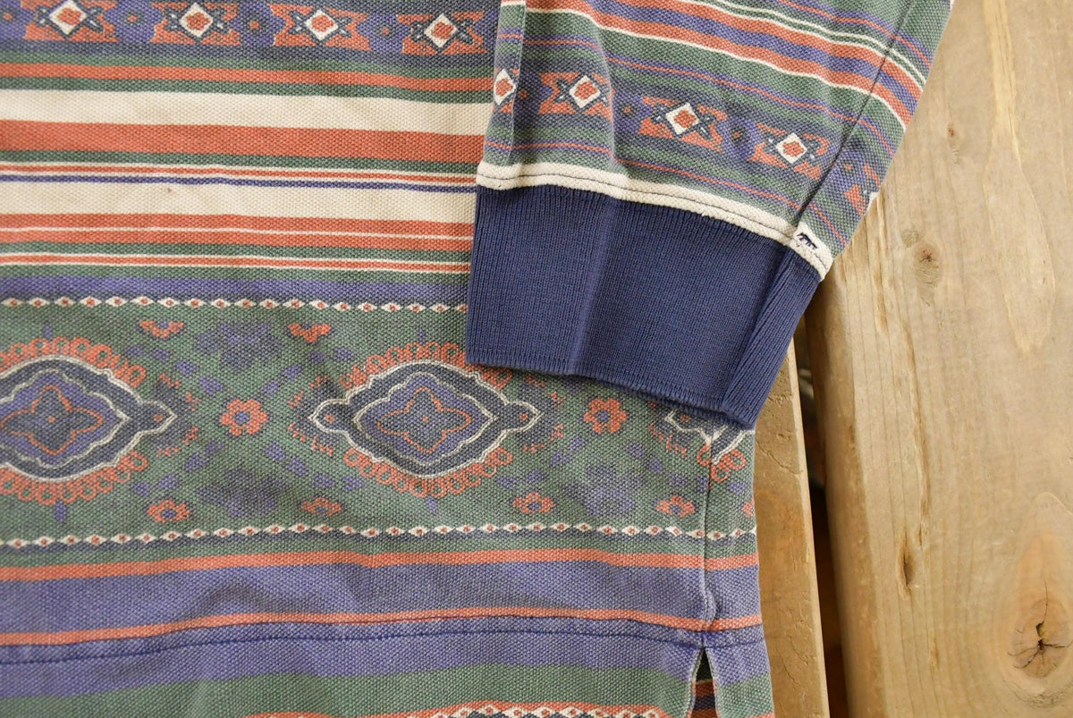 Vintage 1990s Tommy Hilfiger Western Rugby Button Up Long Sleeve Shirt Men's Large from propervintagecanada