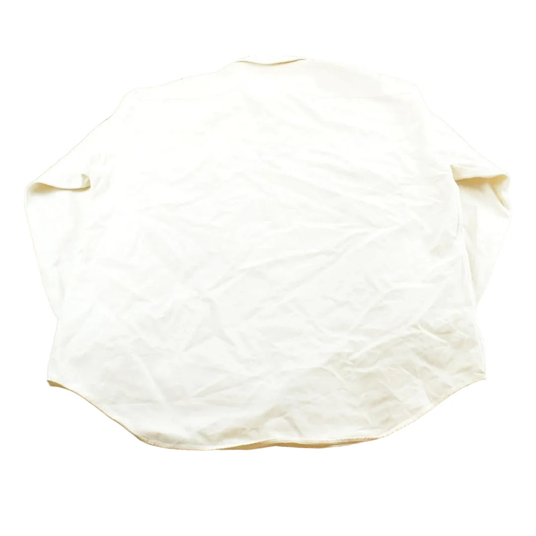 Vintage 1990s Tommy Hilfiger White Heavyweight Shacket Overshirt Button Up Shirt Men's XL from propervintagecanada