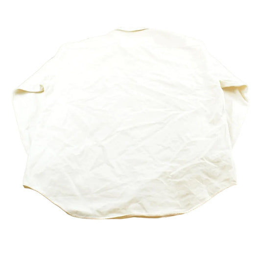Vintage 1990s Tommy Hilfiger White Heavyweight Shacket Overshirt Button Up Shirt Men's XL from propervintagecanada