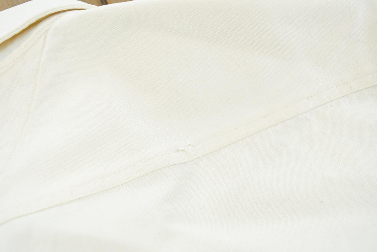 Vintage 1990s Tommy Hilfiger White Heavyweight Shacket Overshirt Button Up Shirt Men's XL from propervintagecanada