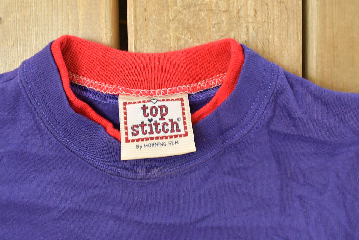 Vintage 1990s Top Stitch Attitude Crewneck Sweatshirt Women's L from propervintagecanada