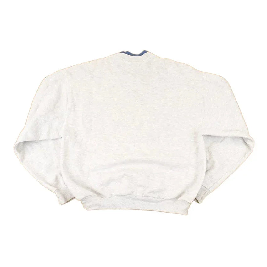 Vintage 1990s Top Stitch Embroidered Cardinal Winter Theme Double Collar Crewneck Sweatshirt Women's L from propervintagecanada