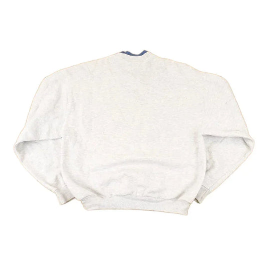 Vintage 1990s Top Stitch Embroidered Cardinal Winter Theme Double Collar Crewneck Sweatshirt Women's L from propervintagecanada