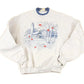 Vintage 1990s Top Stitch Embroidered Cardinal Winter Theme Double Collar Crewneck Sweatshirt Women's L from propervintagecanada