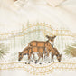 Vintage 1990s Top Stitch Embroidered Deer Graphic Print Collared Sweatshirt Womens L from propervintagecanada