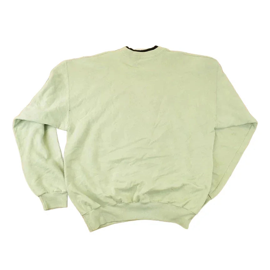 Vintage 1990s Top Stitch Embroidered Hearts Double Collar Sweatshirt Women's L from propervintagecanada