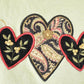 Vintage 1990s Top Stitch Embroidered Hearts Double Collar Sweatshirt Women's L from propervintagecanada