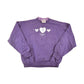 Vintage 1990s Top Stitch Flower Heart Double Collar Crewneck Sweatshirt Women's L from propervintagecanada