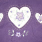 Vintage 1990s Top Stitch Flower Heart Double Collar Crewneck Sweatshirt Women's L from propervintagecanada