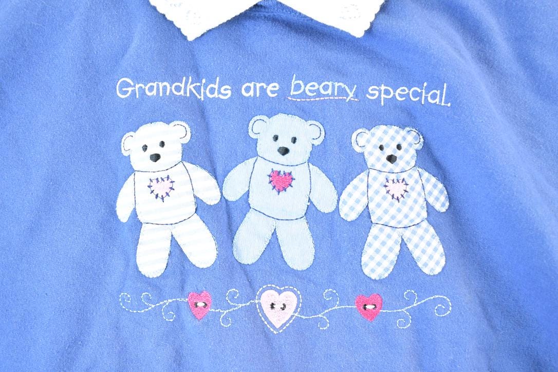 Vintage 1990s Top Stitch Grandkids Are Beary Special Collared Crewneck Sweatshirt Womens M from propervintagecanada