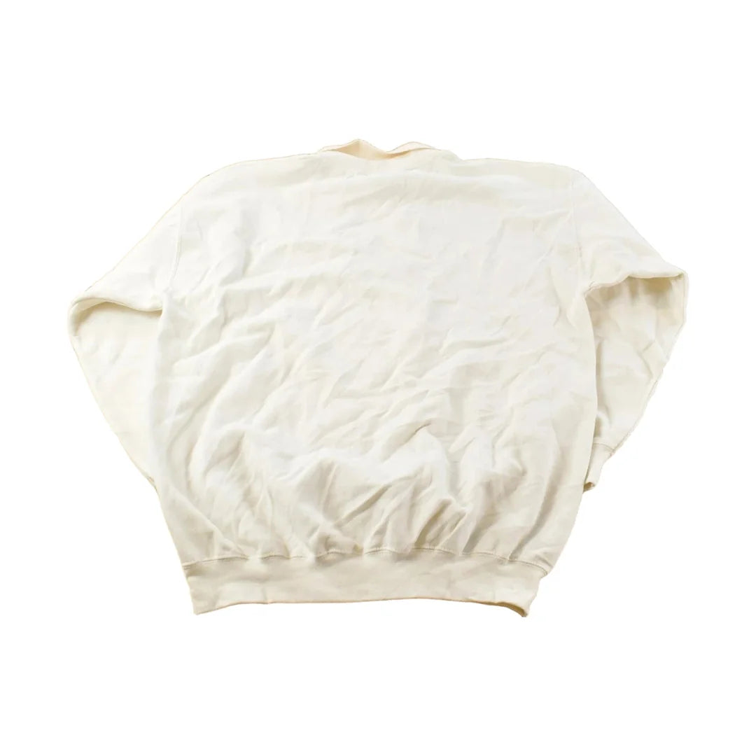 Vintage 1990s Top Stitch Morning Sun Horses Embroidered Collared Sweatshirt Men's L from propervintagecanada