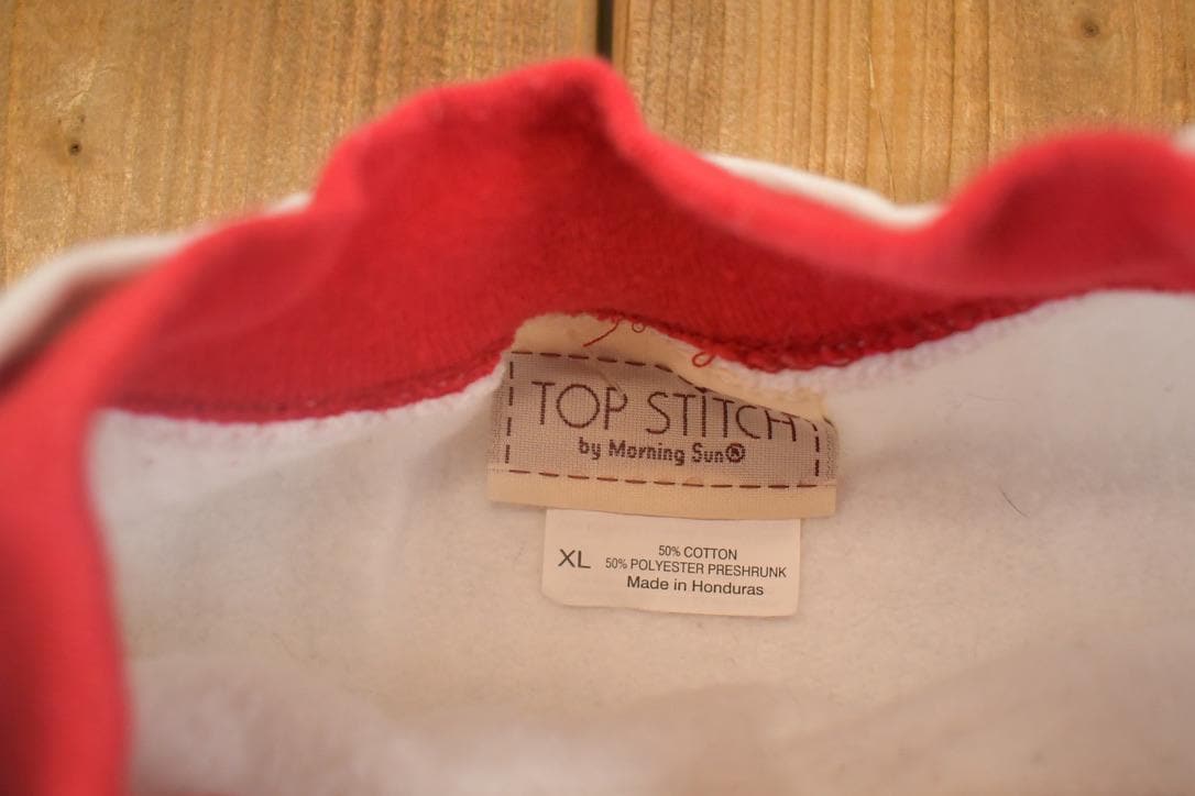 Vintage 1990s Top Stitch Winter Cardinal Double Collar Souvenir Crewneck Sweatshirt Womens XL from propervintagecanada
