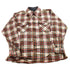 Vintage 1990s Topaz Plaid Wool Flannel Button Up Shirt Men&