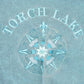 Vintage 1990s Torch Lake Embroidered Compass Crewneck Sweatshirt Men's XL from propervintagecanada