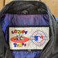 Vintage 1990s Toronto Blue Jays Looney Tunes Leather Jacket Men's Large from propervintagecanada